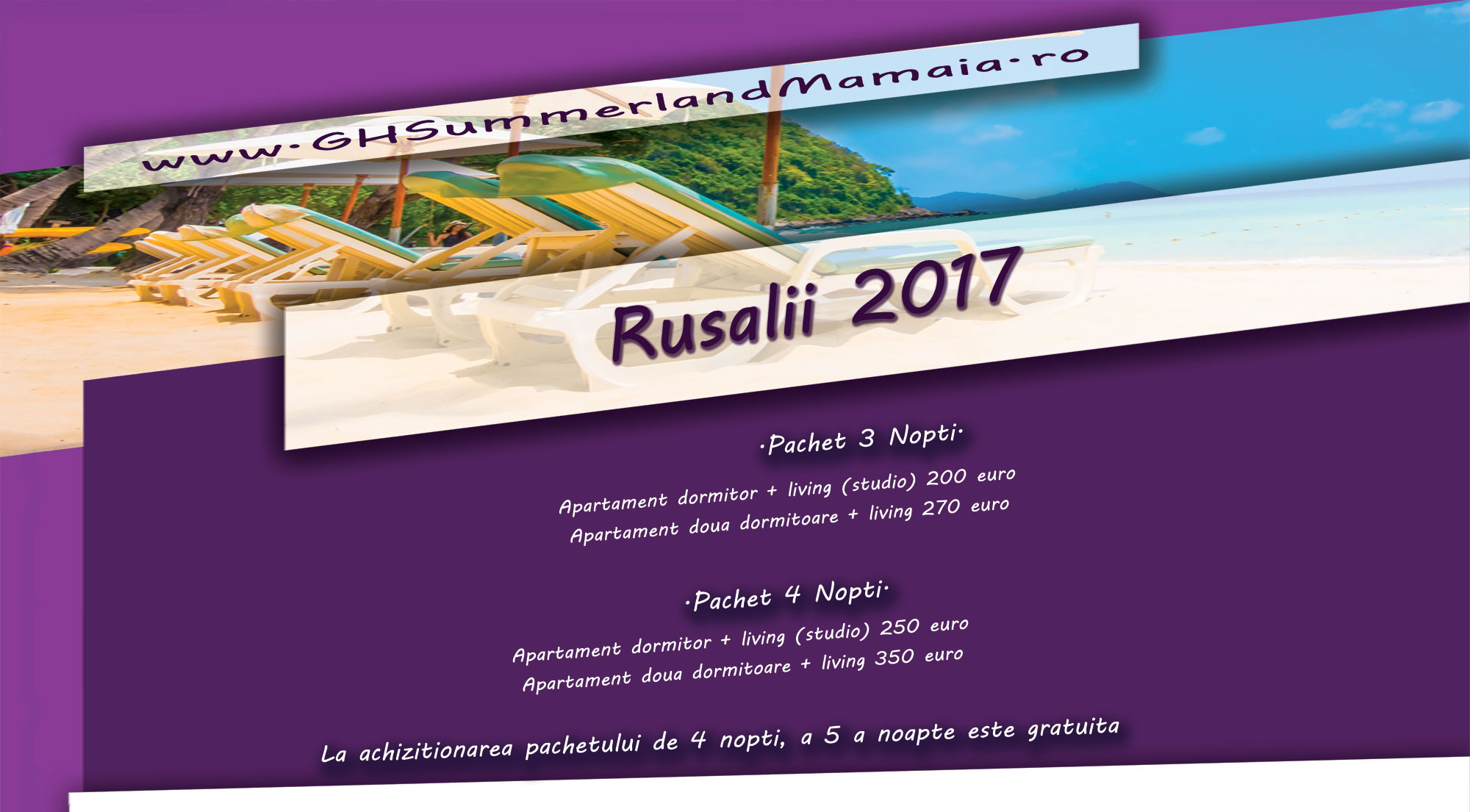 Oferta Rusalii 2017 Summerland Mamaia